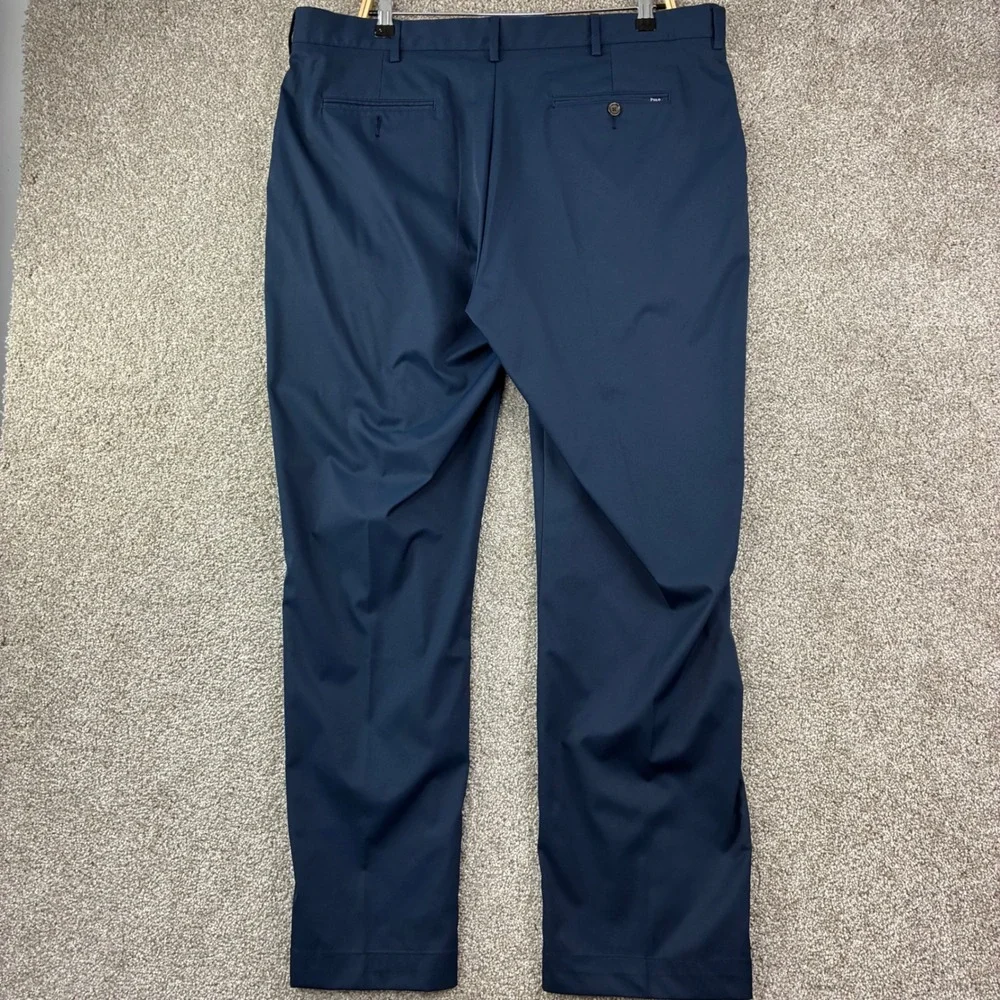 Polo Ralph Lauren Dress Pants 40x32 Navy Blue Classic Preppy Golf Professional